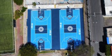 Rehabilita INDEREQ canchas de usos múltiples en Cerrito Colorado